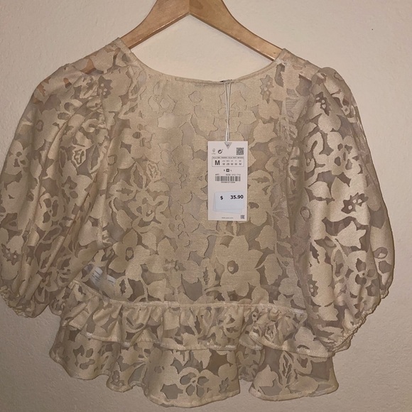 ZARA FLORAL BLOUSE - Picture 2 of 2